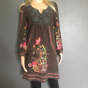 ARYEH BOHO SWEATER DRESS LG 🌼